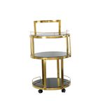 Mesa Dourado Com Tampo Branco