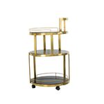 Mesa Dourado Com Tampo Branco