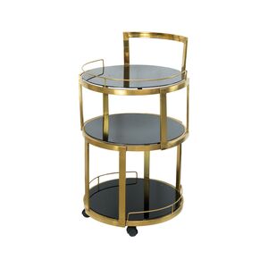 Mesa Dourado Com Tampo Branco