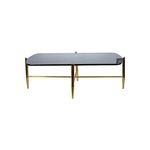 Mesa Dourado Com Tampo Castanho