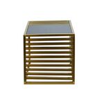 Mesa Dourado Com Tampo Preto