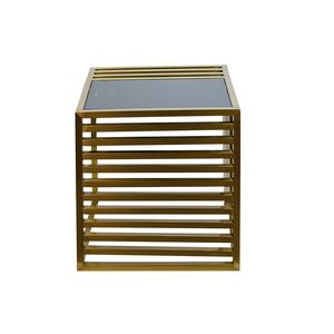 Mesa Dourado Com Tampo Preto