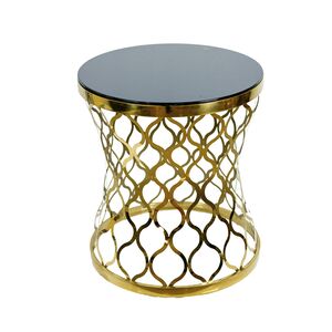 Mesa Em Aço Inoxidável Dourado 45x50cm