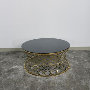 Mesa Em Aço Inoxidável Dourado 90x45cm