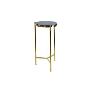 Mesa Lateral Dourada 35x35x82cm