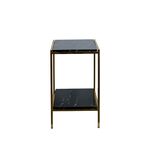 Mesa Lateral Dourada 35x35x90cm