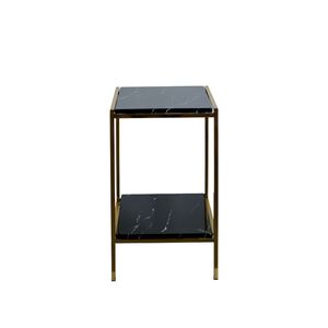 Mesa Lateral Dourada 35x35x90cm