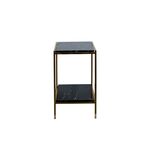 Mesa Lateral Dourada 35x35x91cm