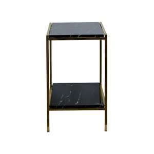 Mesa Lateral Dourada 35x35x95cm