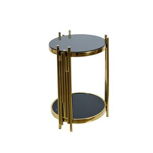 Mesa Lateral Dourada 55x53x58cm