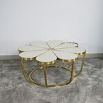 Mesa Lateral Moderno Luxo Aço Inoxidável