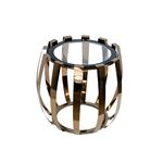 Mesa Redonda Dourado 40x40x45cm