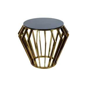 Mesa Redonda Dourado 45x50cm