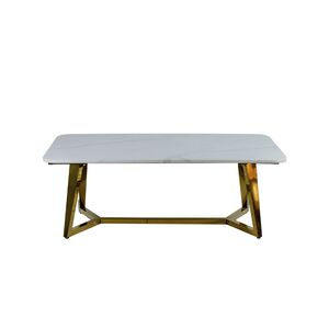 Mesa Redonda Em Mármore 130x30cm