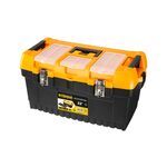 METAL GRIPPED PLASTIC TOOL BOX 13″