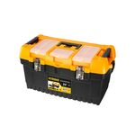 METAL GRIPPED PLASTIC TOOL BOX 22″