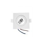 Mini Downligh embutida Quad,GU10-Φ75MM-Branco-Ajustável-RIKO-S