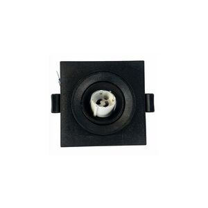 Mini Downligh embutida Quad,GU10-Φ75MM-Preto-Ajustável-RIKO-SR