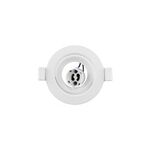 Mini Downligh embutida Redon,GU10-Φ75MM-Branco-Ajustável-RIKO-R