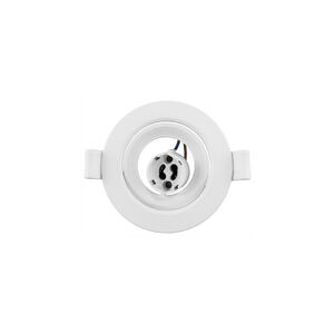 Mini Downligh embutida Redon,GU10-Φ75MM-Branco-Ajustável-RIKO-R