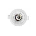 Mini Downlighembutida redon,GU10-Φ75MM-Branco-Ajustável-RIKO-RR