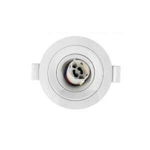 Mini Downlighembutida redon,GU10-Φ75MM-Branco-Ajustável-RIKO-RR