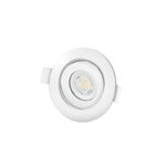 Mini Downlight LED 7W 3EM1 Branco Ajustável Redondo-NIKO