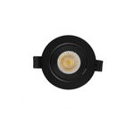 Mini Downlight LED 7W 3EM1-Preto Ajustável Redondo-NIKO