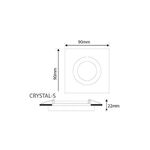 MINI DOWNLIGHT OVAL GU5.3 CRISTAL