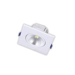MINI DOWNLIGHT  QUAD. 5WCOB 6400K BR SNOW FLAKE