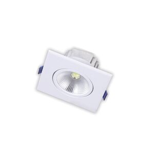 MINI DOWNLIGHT  QUAD. 5WCOB 6400K BR SNOW FLAKE