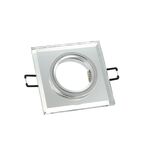 Mini Downlight Quadrado OVAL GU5.3 CRISTAL