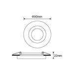 MINI DOWNLIGHT REDONDO GU5.3 CRISTAL