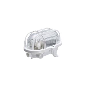 OLHO BOI PLASTICO OVAL E27 IP54 BRANCO