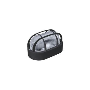 OLHO BOI PLASTICO OVAL E27 IP54 PRETO