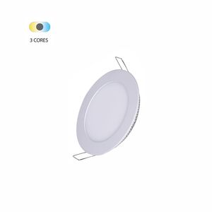 PAINEL LED REDONDO EMBUTIR 12W-3EM1-LINA-R