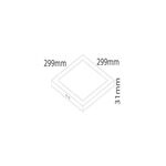 PAINEL LED SALIENTE QUAD24W 6000K LINDA-S