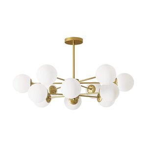 Pendente Lustres Luminaria Jabuticaba Sala Bola Moderno-Dourado 6*E27 700*320*520-Avida