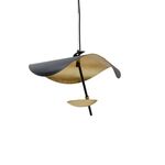Pendente Lustres Preto Dourado-18W-4000K Led-400cm-Avida