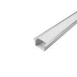 Perfil Alumínio Embutir Com Dıfusor Prata 10×10 3 Metros Para Fita Led