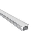 Perfil Alumínio Embutir Prata 20X20mm 3 Metros Para Fita Led