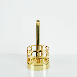 Porta Papel Toalha Para Cozinha Inox Dourado