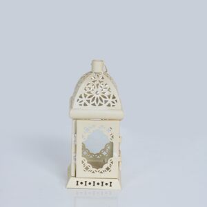 Porta Vela Branco De Metal 21×9