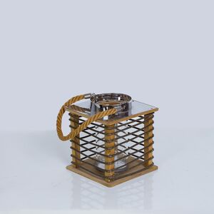 Porta Vela De Madeira 15x15x17