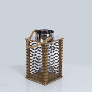 Porta Vela De Madeira 15x15x22