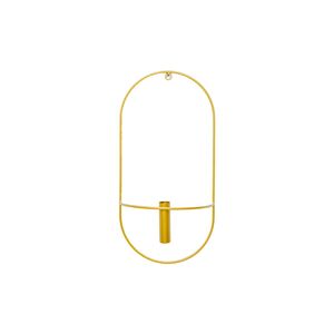 Prateleira De Parede 2 Li Oval Flor Dourado