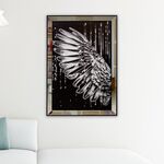 Quadro Decorativo Asas De Águia Branca – 50×70 Cm