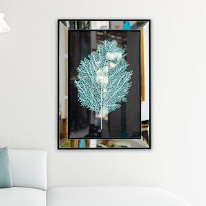 Quadro Decorativo Folha Azul- 50×70 Cm