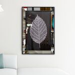 Quadro Decorativo Folha Branca – 50×70 Cm