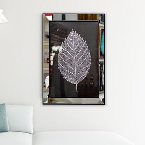 Quadro Decorativo Folha Branca – 50×70 Cm